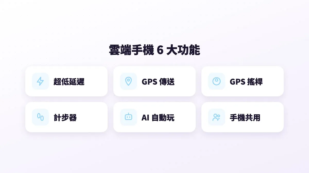 多台雲端手機同時在線，本尊和資源號各自一台